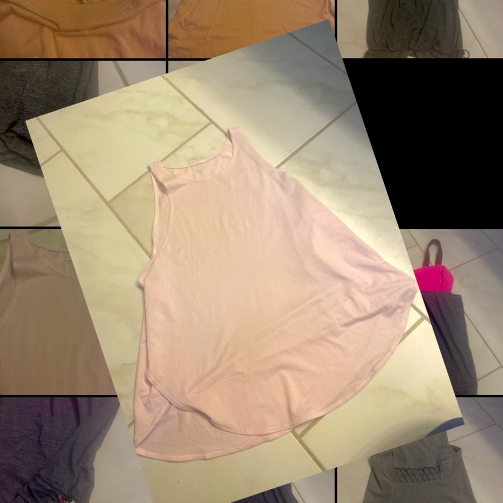 Fabletics pink light and airy tank . Medium